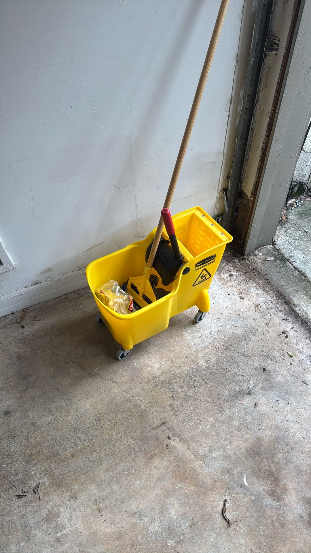 Mop Bucket and mop