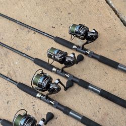 Salt Striker Fishing Reel/Braid/Tightline Rods...85.00 Each