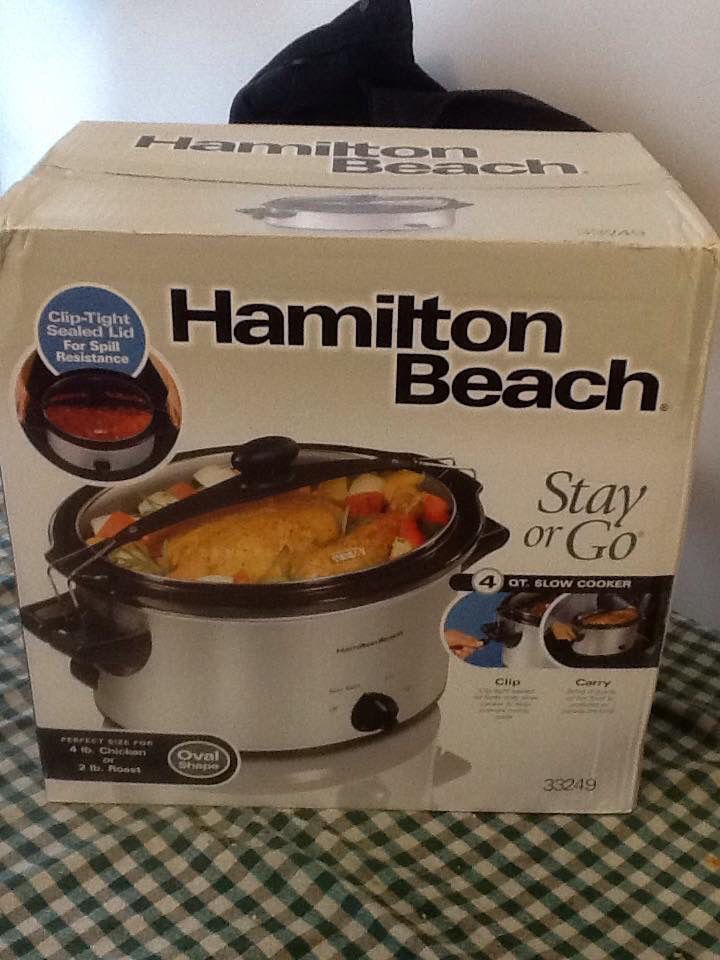 Hamilton Beach Stay or Go Crock Pot Brand New