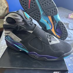 Jordan Retro Aqua 8s size 11.5 DS