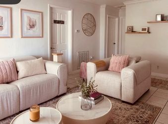 Sofa and chair