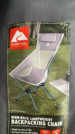 NEW outdoor high-back lightweight backpacking chair
