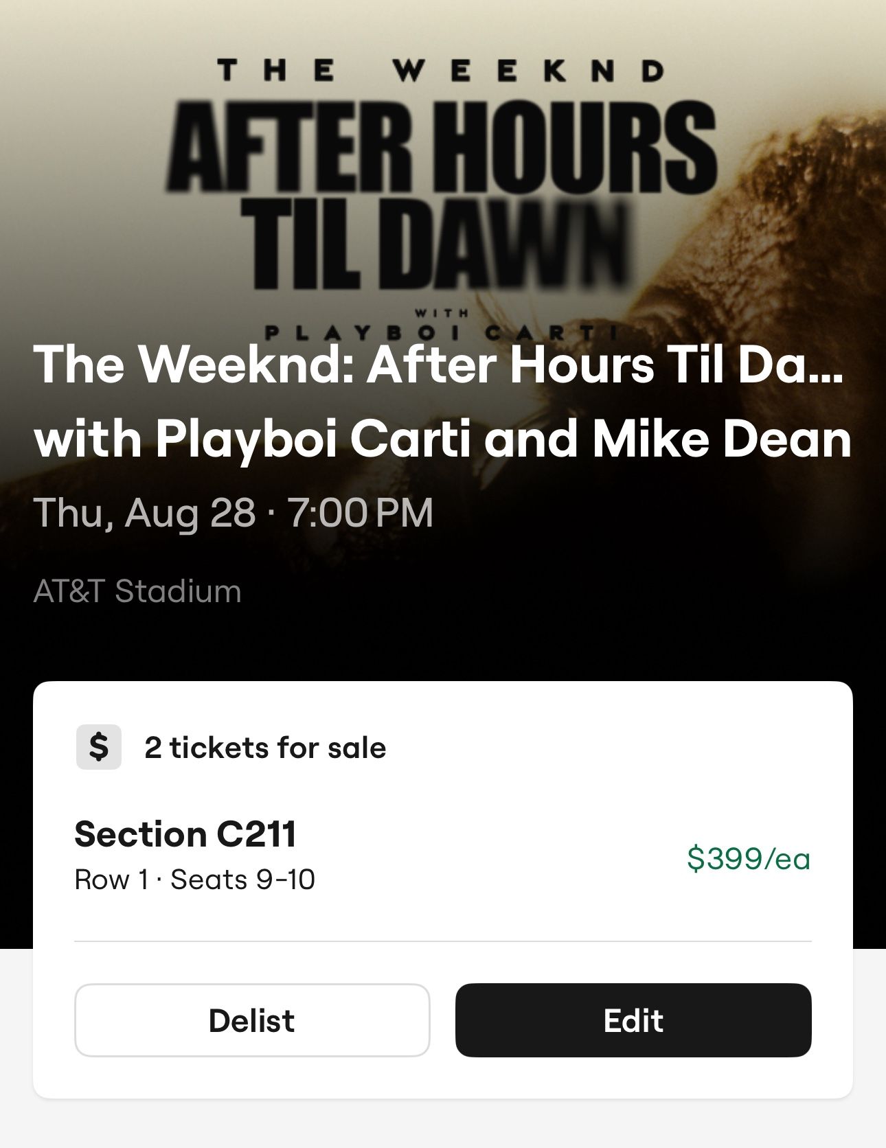 The Weeknd Concert 8/28/25