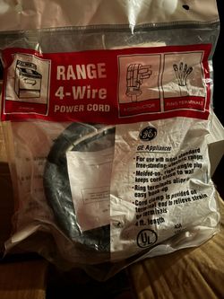 Range 4 Wire Power Cord