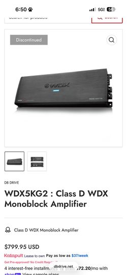 DB drive WDX5KG2 5,000 watts amp
