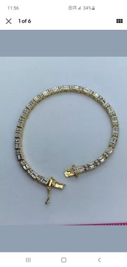 Sterling silver gold over 925 Bracelet
