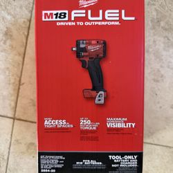 Milwaukee M18 FUEL GEN-3 18V Lithium-lon Brushless Cordless 3/8 in. Compact Impact Wrench with Friction Ring (Tool-Only)