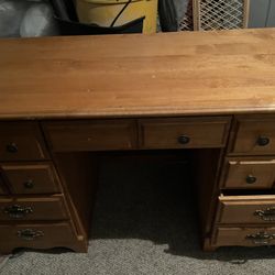 LARGE DESK WITH FILE DRAWER