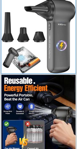 （New）High Speed Air Duster, 180000RPM