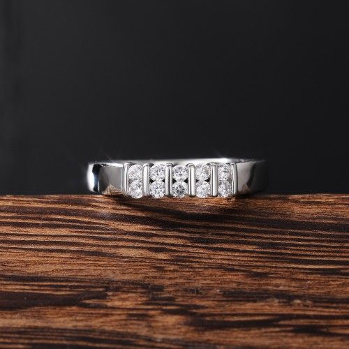 "Double Row Big Round CZ Dainty Casual Fashion Eternity Rings for Women, L049
 
 
