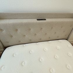 Full Size Storage Bed Frame ($125) And Mattress ($100) - $200 For Both