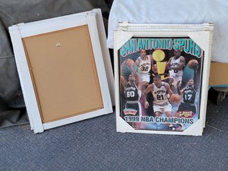 vintage San Antonio Spurs framed 1999 NBA champions - see post details