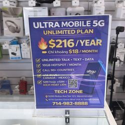 $18/mo Unlimited Data Plan