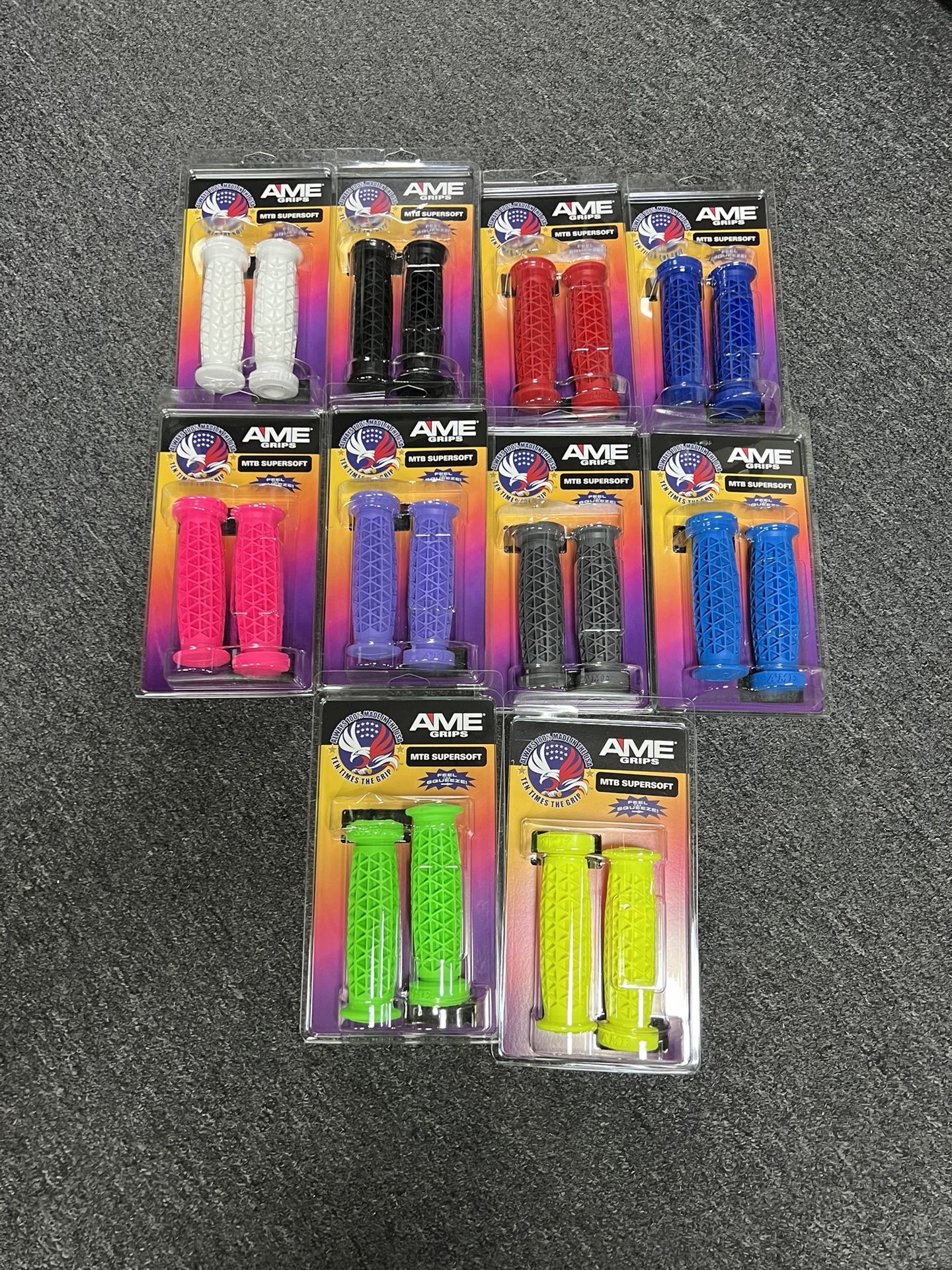 AME Super Soft Supersoft BMX Bicycle Grips Flange Less