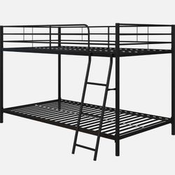 New Metal Twin Over Twin Bunk Bed Mattresses Not Included 