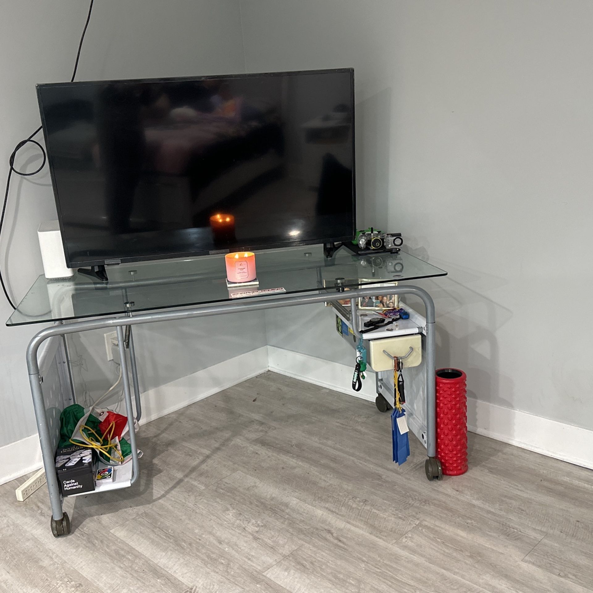 Glass Desk With Dresser