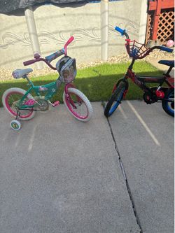 Kids  bikes. Girls and Boy  both 16” inch