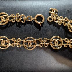 Authentic Coco Chanel logo necklace