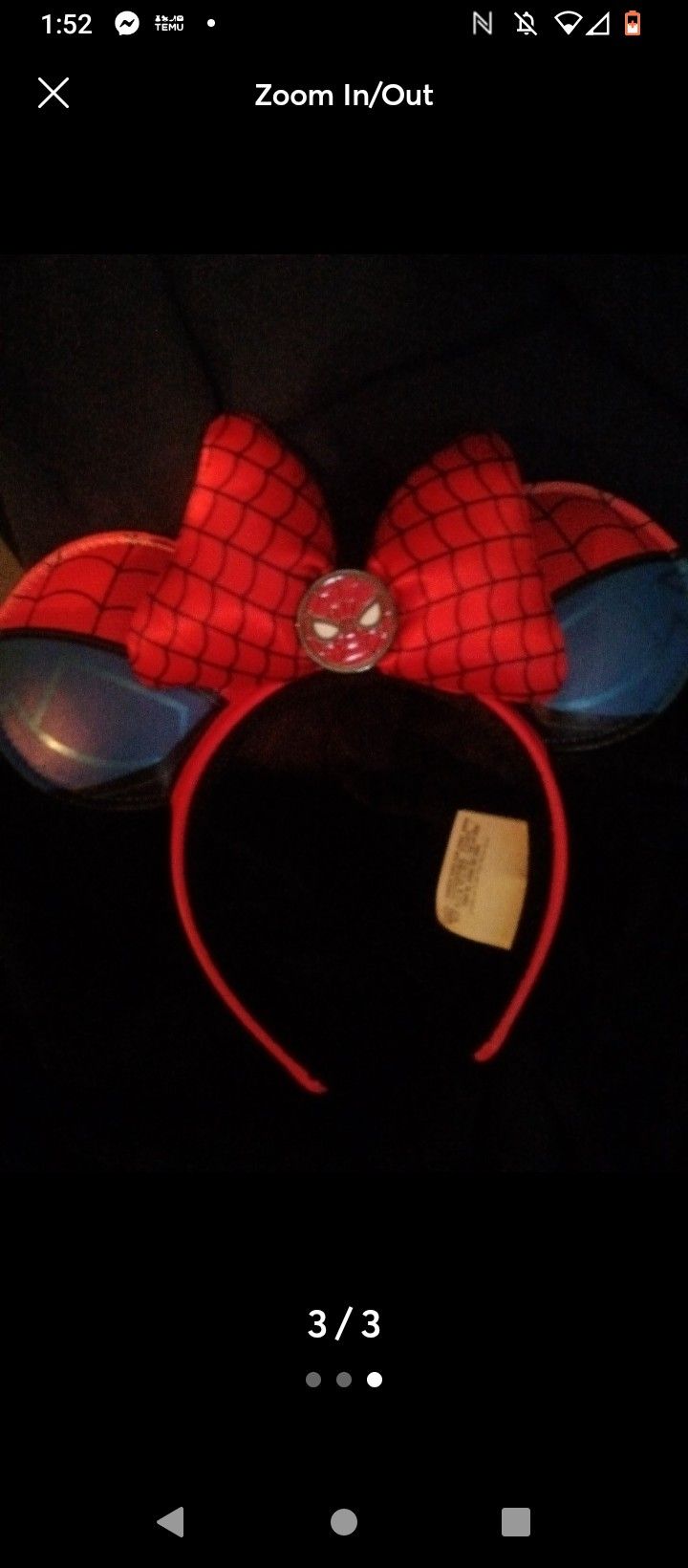 Minnie Mouse Marvel Spider Man Ears