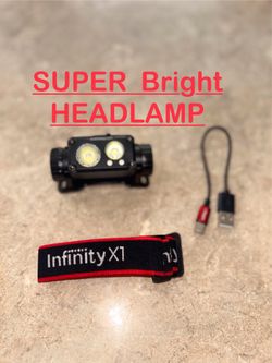 RECHARGEABLE LED Headlamp-flash light 1,500 Lumens