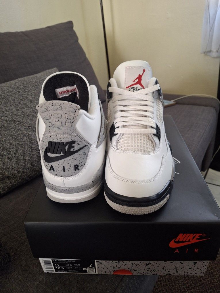 Jordan 4 White Cement Size 11 With Receipt