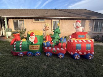 Inflatable Santa Train