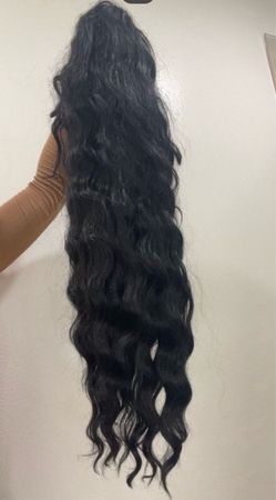 Long Black Wavy Hair Extensions