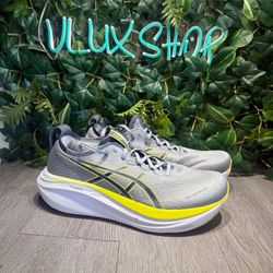 ASICS GEL-NIMBUS 27 GRAVEL CARRIER GRAY MENS RUNNING SHOES SIZE 13
