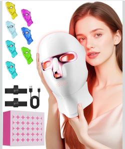Cordless rechargeable Red light Led Therapy Mask Skin Care Mask NEW