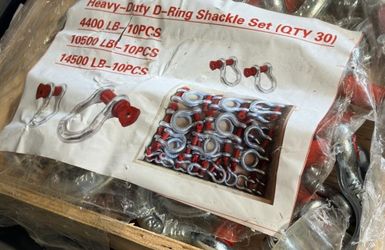 HD D ring Shackles 30 Piece Set