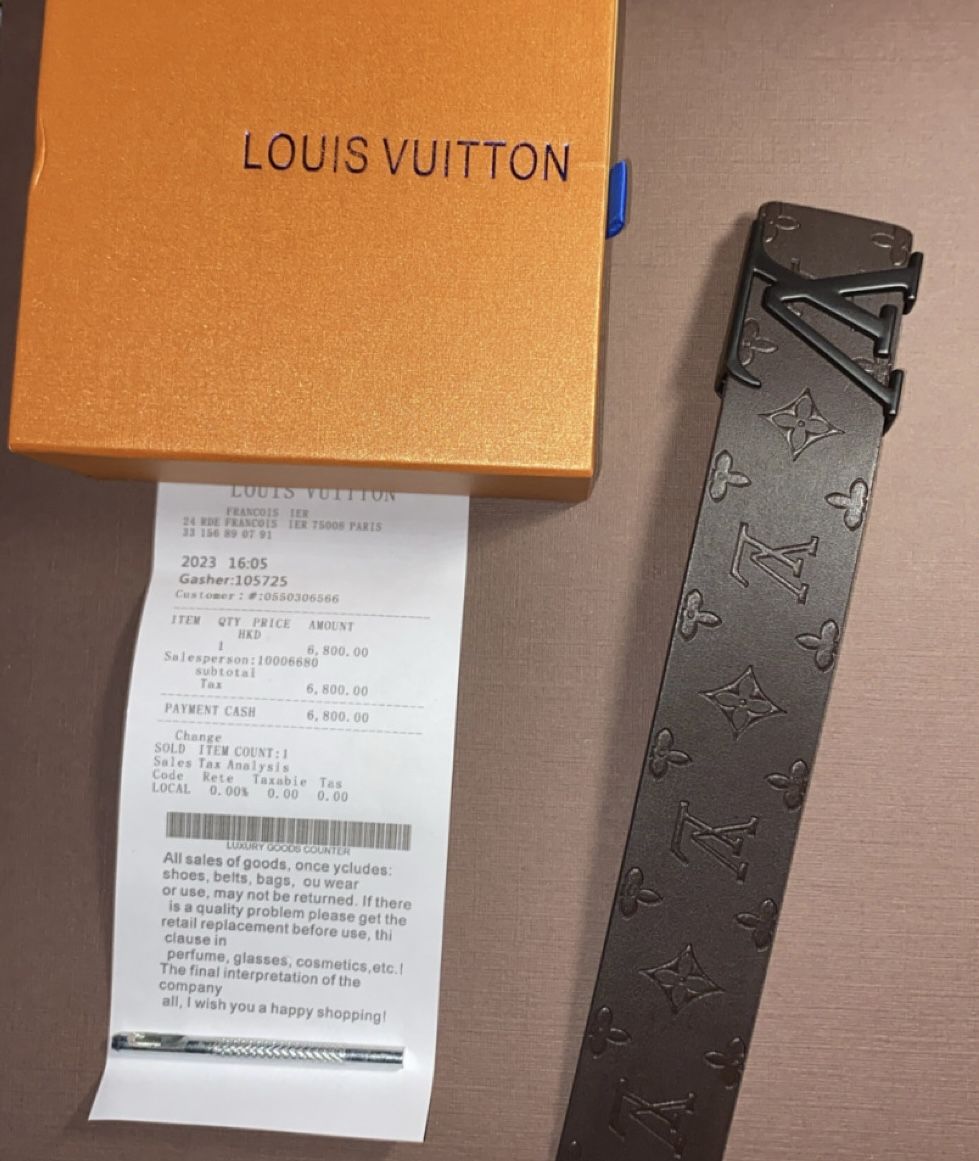 🔥BRAND NEW🔥 Luxury Brown Engraved Designer Belt