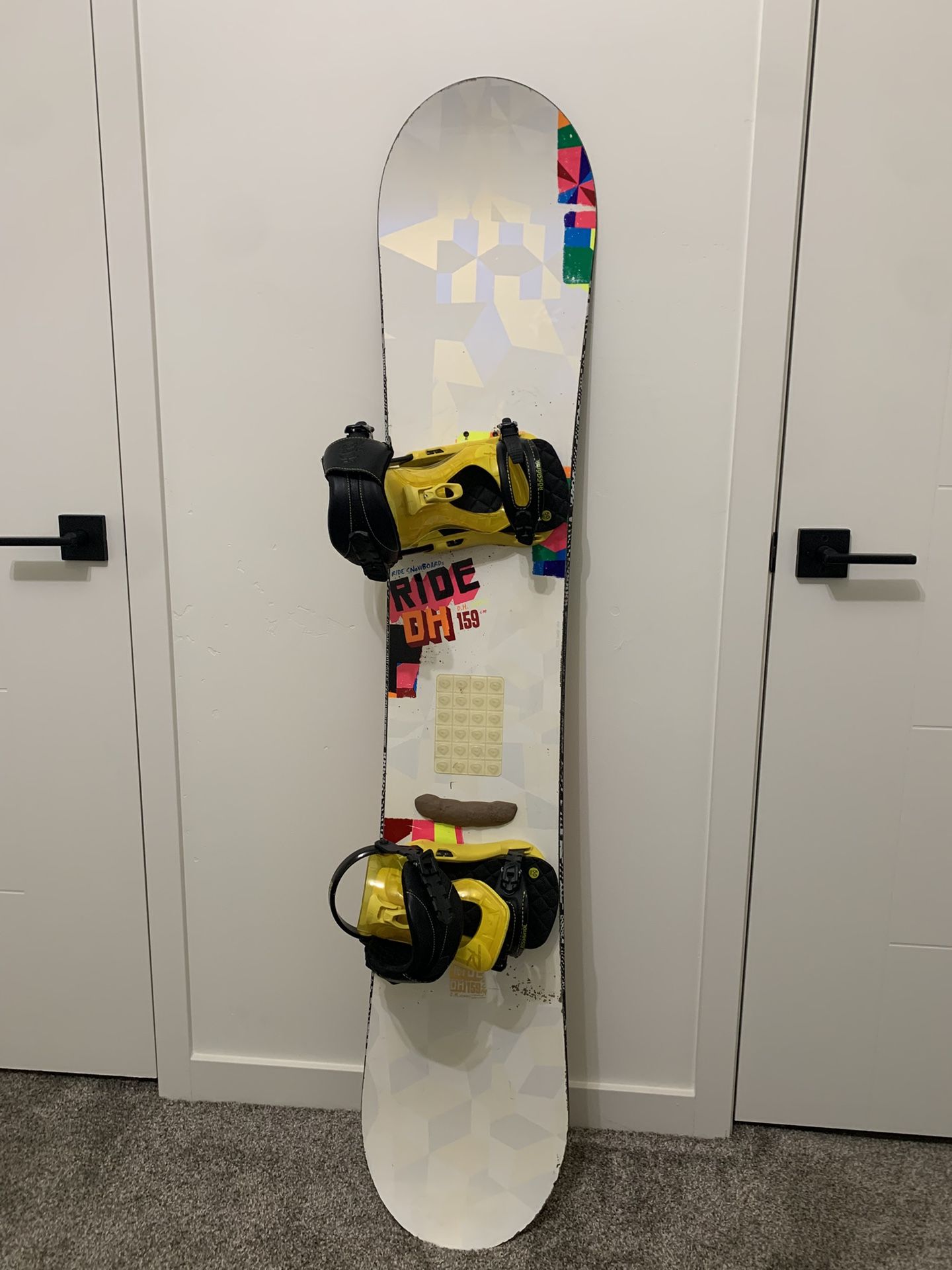 RIDE DH 159 Snowboard with ROSSI bindings