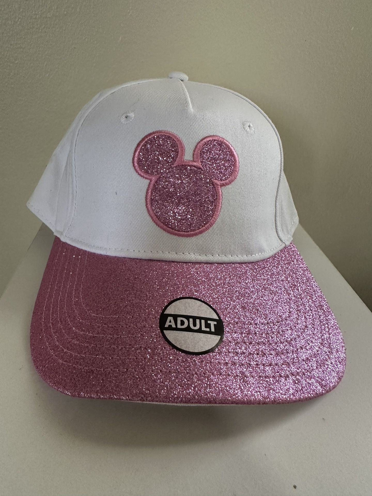 Pink Glittered Mickey Hat 