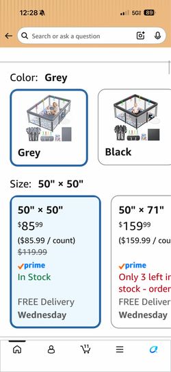 Baby play pen