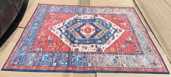 New Open Box Serissa Washable Rectangular Boho Area Rug 60” x 84”