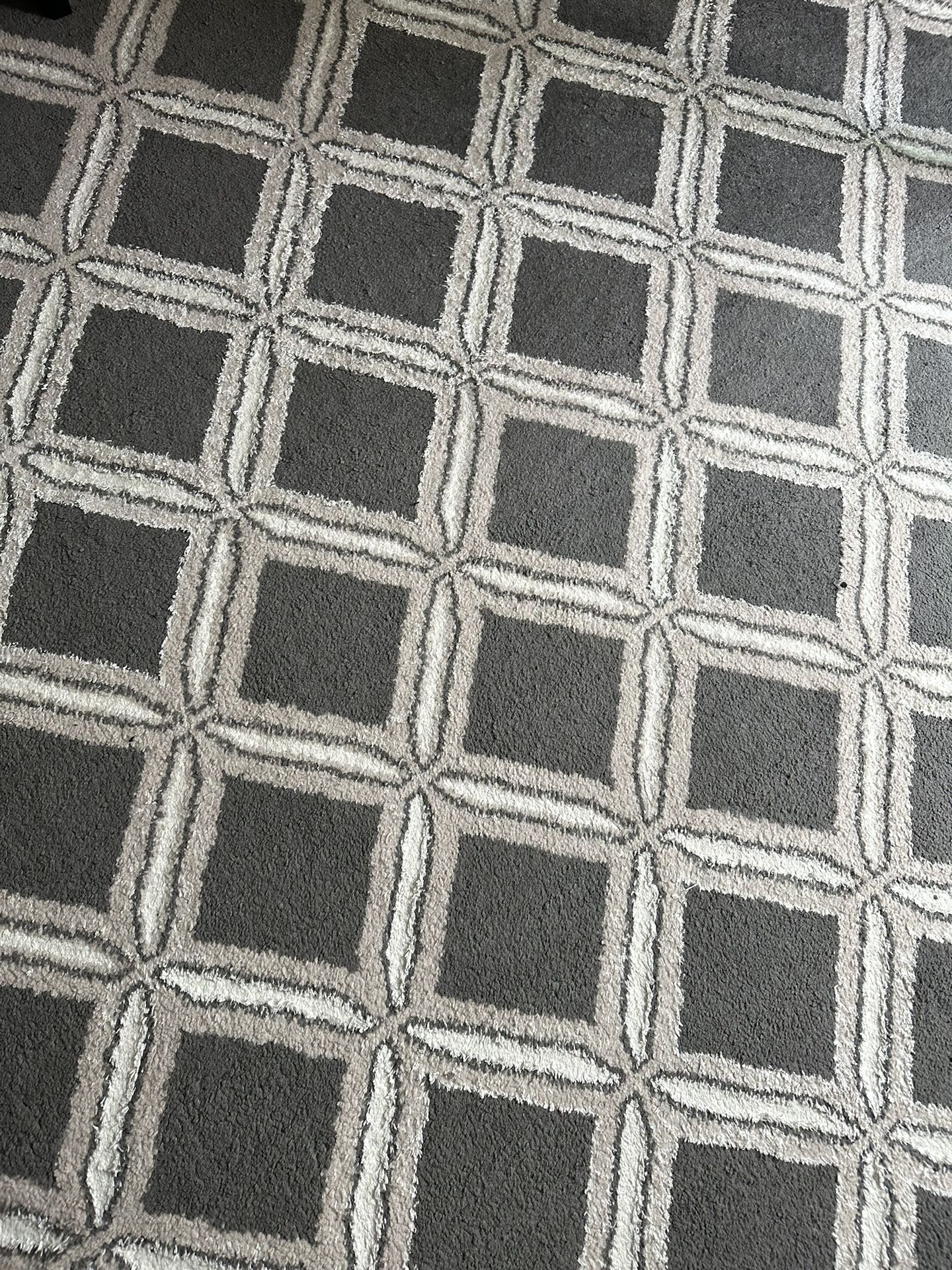 Grey Patterned Rug/carpet