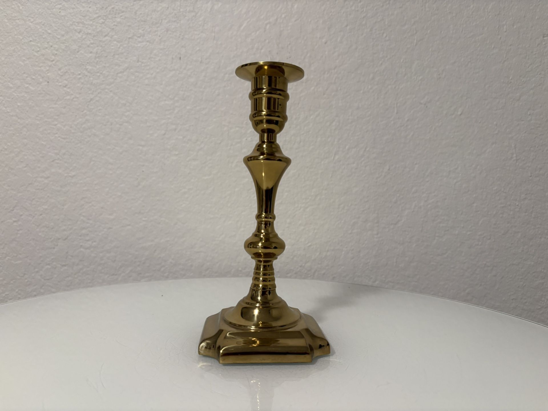 Gold Brass Candlestick Holder