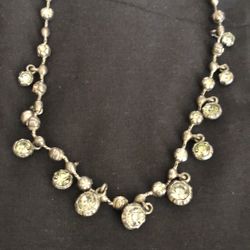 Silver Clear Stone Necklace