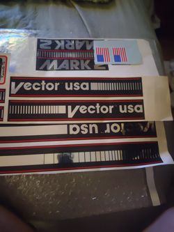 BMX Stickers Vector Usa