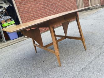 Vintage Mid-Century Modern Drop-Leaf Dining Table by Heywood-Wakefield - Solid birch!