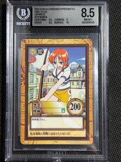 1999 ONE PIECE CARDDASS HYPER BATTLE FIRST STAGE #C11 NAMI BGS 8.5 NM-MINT+