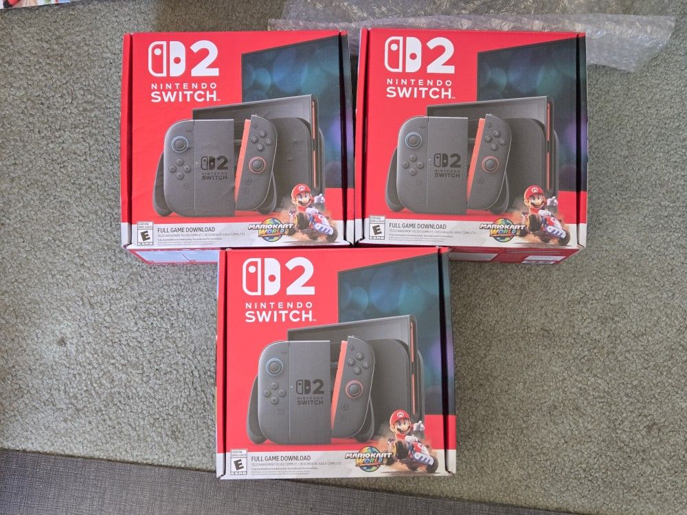 Nintendo Switch 2 with Mario Kart World Game (No Trade)