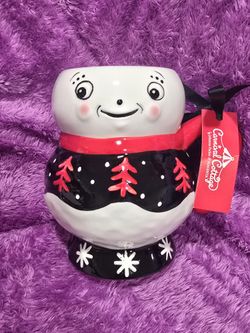 Carnival Cottage Johanna Parker Snowman Mug NWT