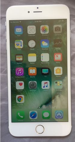 White/Silver Apple iPhone 6S Plus 128GB - AT&T - Factory Unlocked