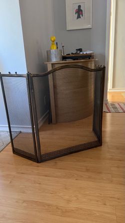 Fireplace grate screen