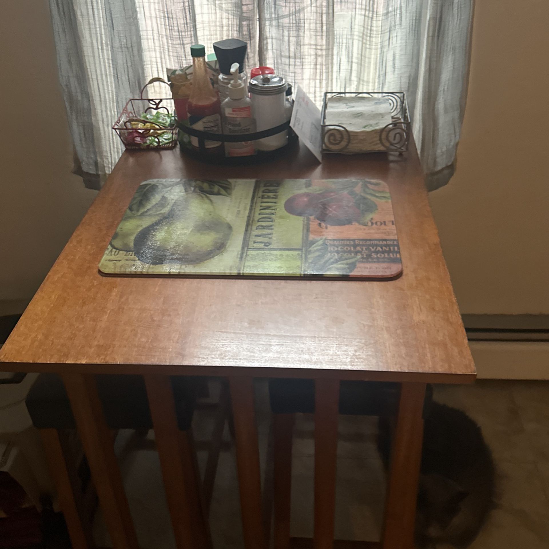 Table And Two Stools 