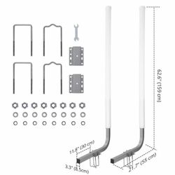 #R4 60" Boat Trailer Guide, Adjustable Design, Rustproof Steel, PVC Pipes without Light $ 50
