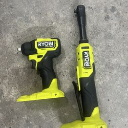 Ryobi One Hp 3/8 Extended Ratchet And Impact Wrench (tool Only)