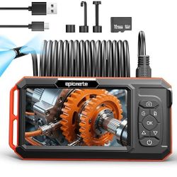 Borescope Triple Lens 5" IPS Screen 1920P HD Inspection Endoscope Camera Adjustable Light new