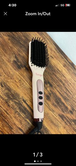 L’ange Le Vite Ceramic Hair Brush Straightener Blush Rose